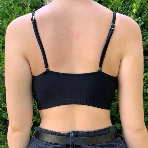 Black vintage style bikini top - Picture 8 of 8